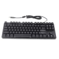 thumbnail image 2 of Teclado mecánico de 87 teclas con luz RGB y teclado multimedia de doble color para juegos de computadora y oficina, 2 of 15
