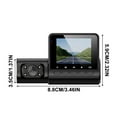 thumbnail image 3 of Birdeem Hd Car Recorder 1080P Camera Microphone Infrared Night Vision Cameras Dash Cam 2In Clear Car Rearview Mirror Car Video Recording Camcorder, 3 of 12