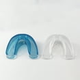 thumbnail image 2 of dianhelloya Mouth Guard BPA-free Anti-crushing TPE Silicone Double Support Sports Mouthguard for Adults Blue 1, 2 of 8