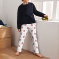 thumbnail image 5 of Disketp Hand Drawn Strawberry for Teenagers' Pajama Pants ,Lounge Pants Teen joggers Ideal for Home, School, or Sports-Medium, 5 of 6