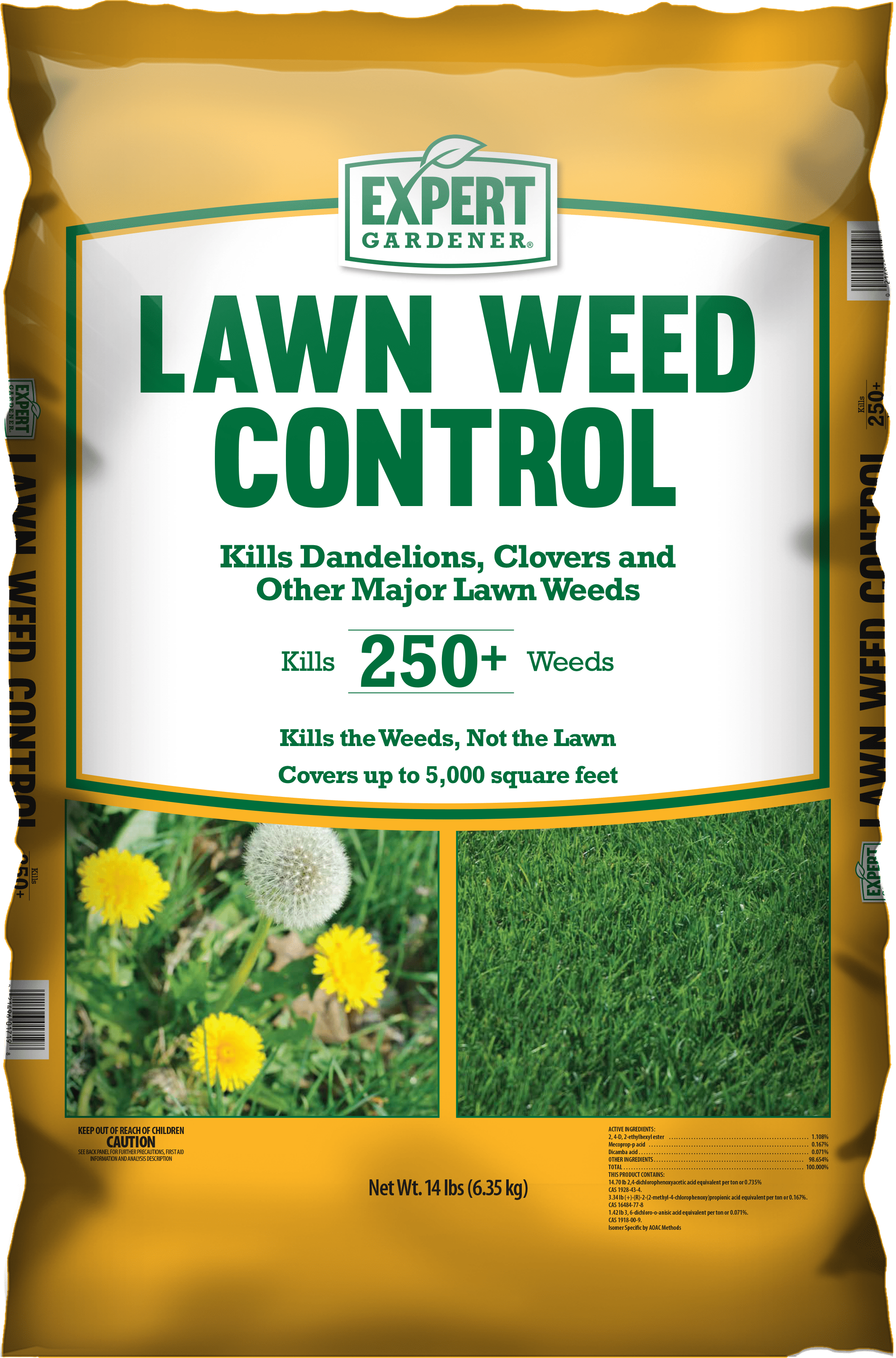 Expert Gardener Lawn Weed Control 14 Pounds Covers 5 000 Square Expert Gardener Lawn Weed Control 14 Pounds Covers 5 000 Square Feet Com