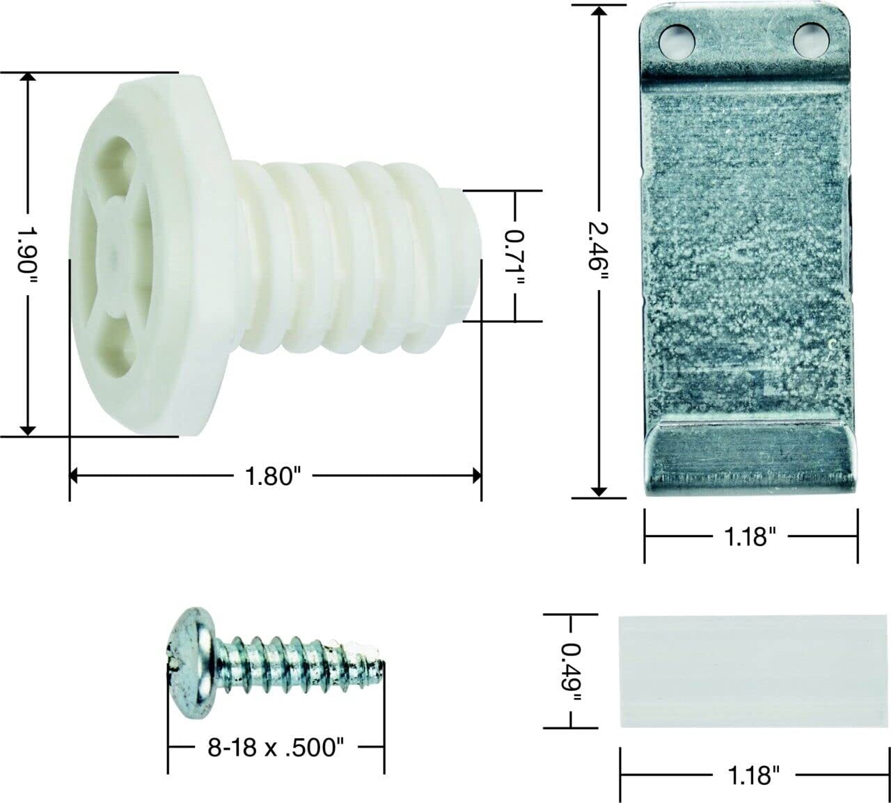 Genuine Whirlpool W10869845 Dryer Stacking Kit