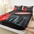 thumbnail image 3 of Feelyou Boys Boxing Gloves Queen Sheet Sets, Modern Sports Lover Bed Set, 4pcs, 3 of 7