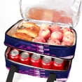 thumbnail image 5 of Skeleton Double Layered Insulated Lunch Bag with Two Compartments, Large Capacity, and Hand Carry - 7.1x11.4x16.1 Inches, 5 of 6