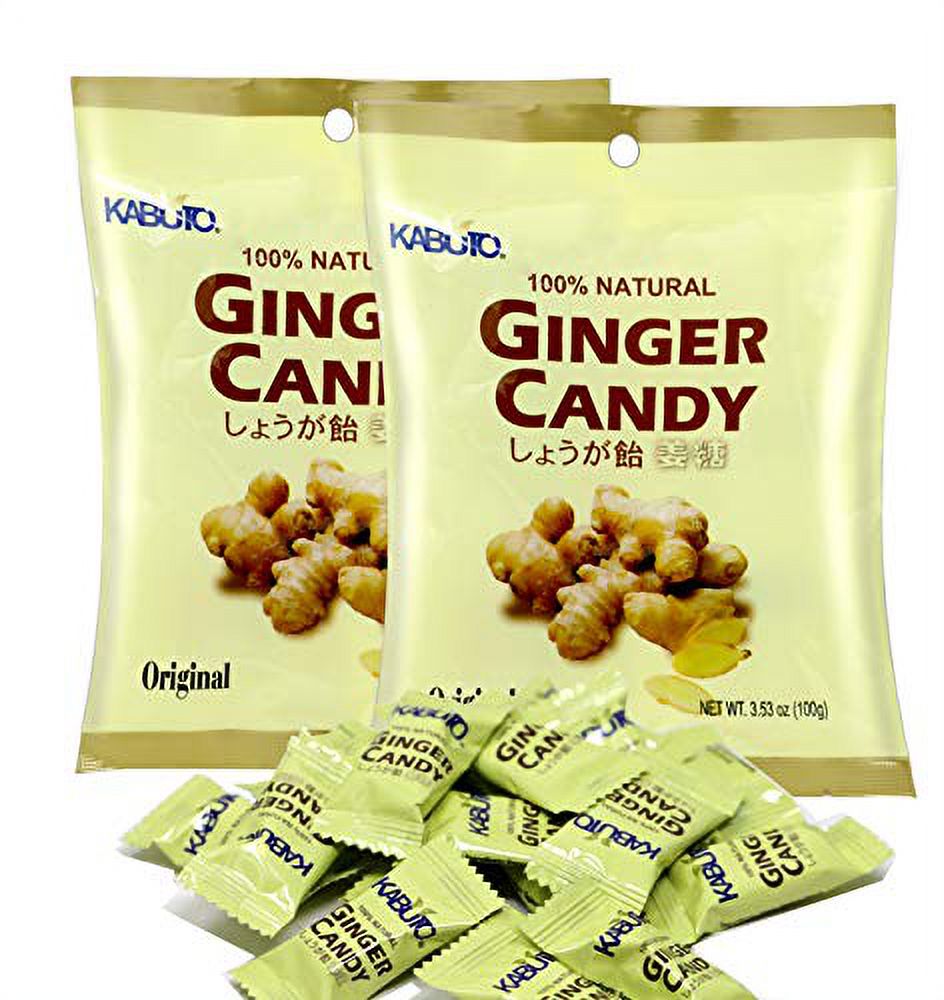 Kabuto Strong Ginger Taste Nature Original Flavor Ginger Candy, Ginger