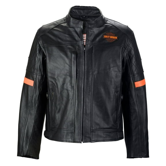 Men's Motorcycle Real Cow Leather Jacket for Moto Biker Black