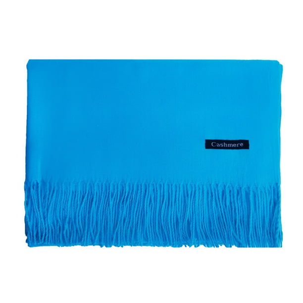 38 Color Solid Thick Cashmere Scarf for Women Large 70-200cm Pashmina Winter Warm Shawl Wraps Bufanda Female with Tassel Scarves