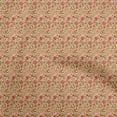 thumbnail image 1 of oneOone Cotton Poplin Medium Yellow Fabric Jacobean Floral Sewing Material Print Fabric By The Yard 42 Inch Wide, 1 of 4