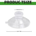 thumbnail image 3 of 25Pcs Reusable Suction Cups Replacement,Heavy Duty Suction Cups for Home Kitchen Bathroom Wall Window,Clear Wall Hangers,Clear Plastic Suction Cups Without Hooks Clear Household Tool,Clear,1.18x0.31", 3 of 8