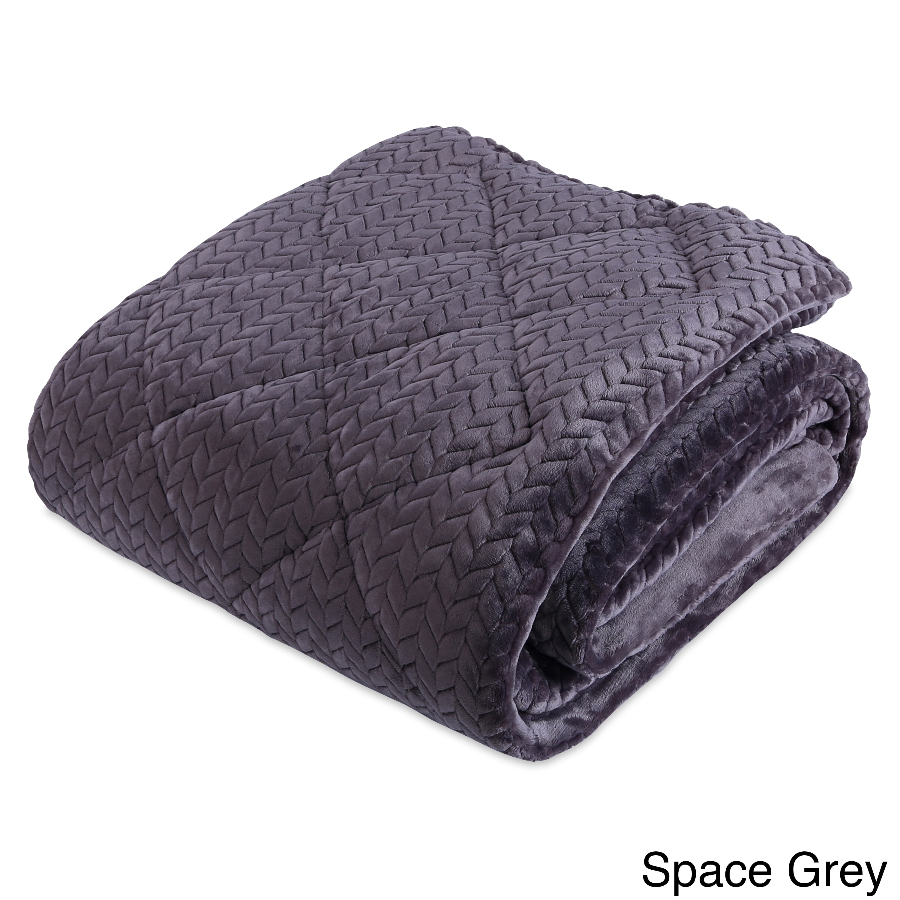 Berkshire Blanket and Home Co VelvetLoft Interlocking Lines Plush