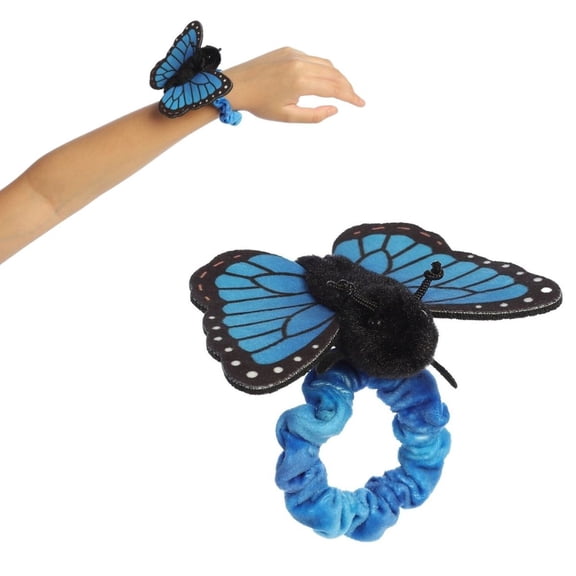 Aurora Wrist Flingers Blue Morpho Butterfly 5-Inch Wearable Stuffed Animal Plush