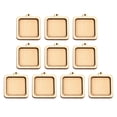 thumbnail image 3 of jifeng 10 Pieces Small Cross Stitch Hoops for Festivals Decoration DIY Frame Crafts Square, 3 of 9