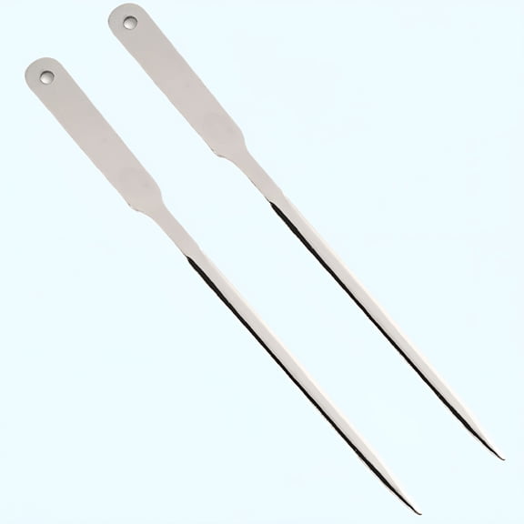 FACEGA 2 Pieces Stainless Steel Envelope Opener Letter Openers Lightweight Envelope Slitter Envelope Opening Slitter,Silver-Tone