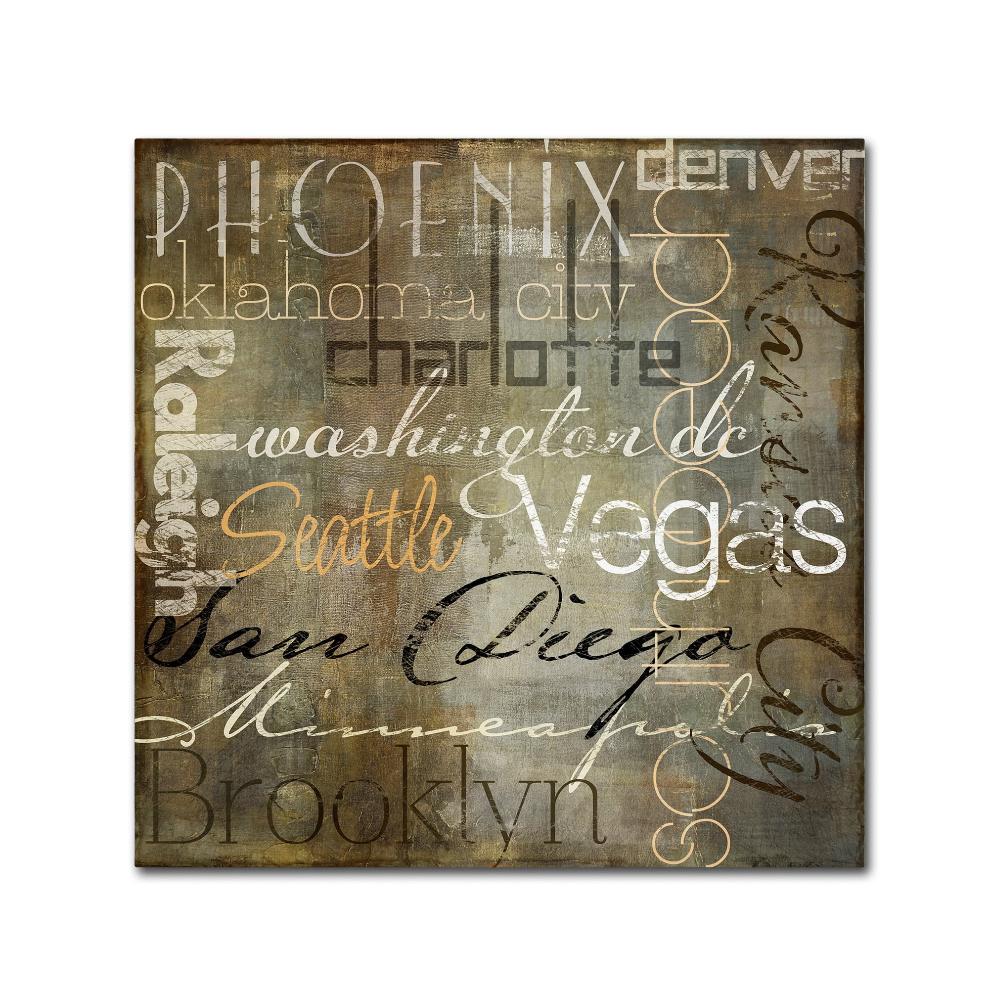 Trademark Fine Art "Cities of the World II" Canvas Art by Color Bakery
