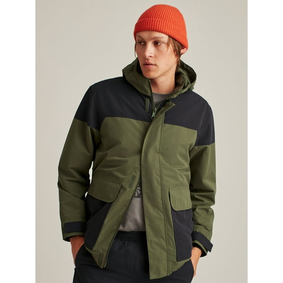 Bonobos Fielder Men's and Big Men's Polar Fleece Lined Parka, Up to Size 3XL