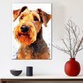 thumbnail image 3 of Airedale Terrier Dog Art Canvas, Pet Wall, Polygon Art Print on Canvas Canvas, large wall art, bathroom wall art, Ready to Hang,Living Room,Bedroom ＆ Office, 3 of 4