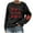 Black, variant on Oversized Sweatshirt for Women Long Sleeve Crewneck Sweatshirts Pullover Sweater Graphic Warm Tops Blue L