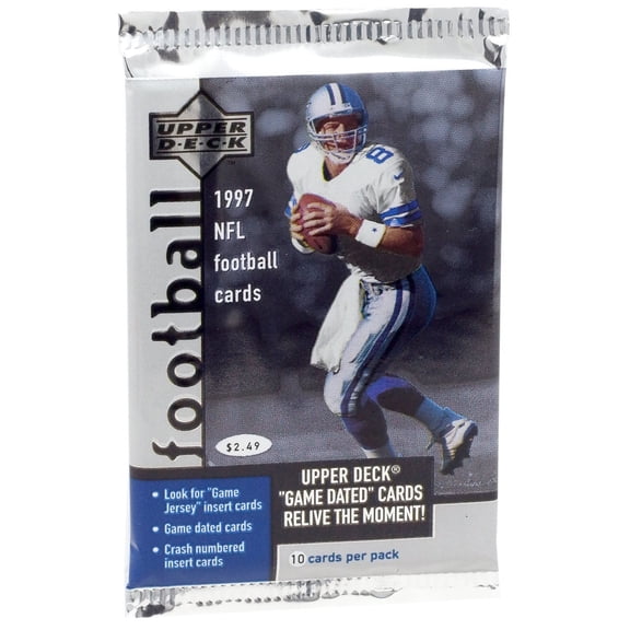 NFL Upper Deck 1997 Football Trading Card HOBBY Pack (10 Card)