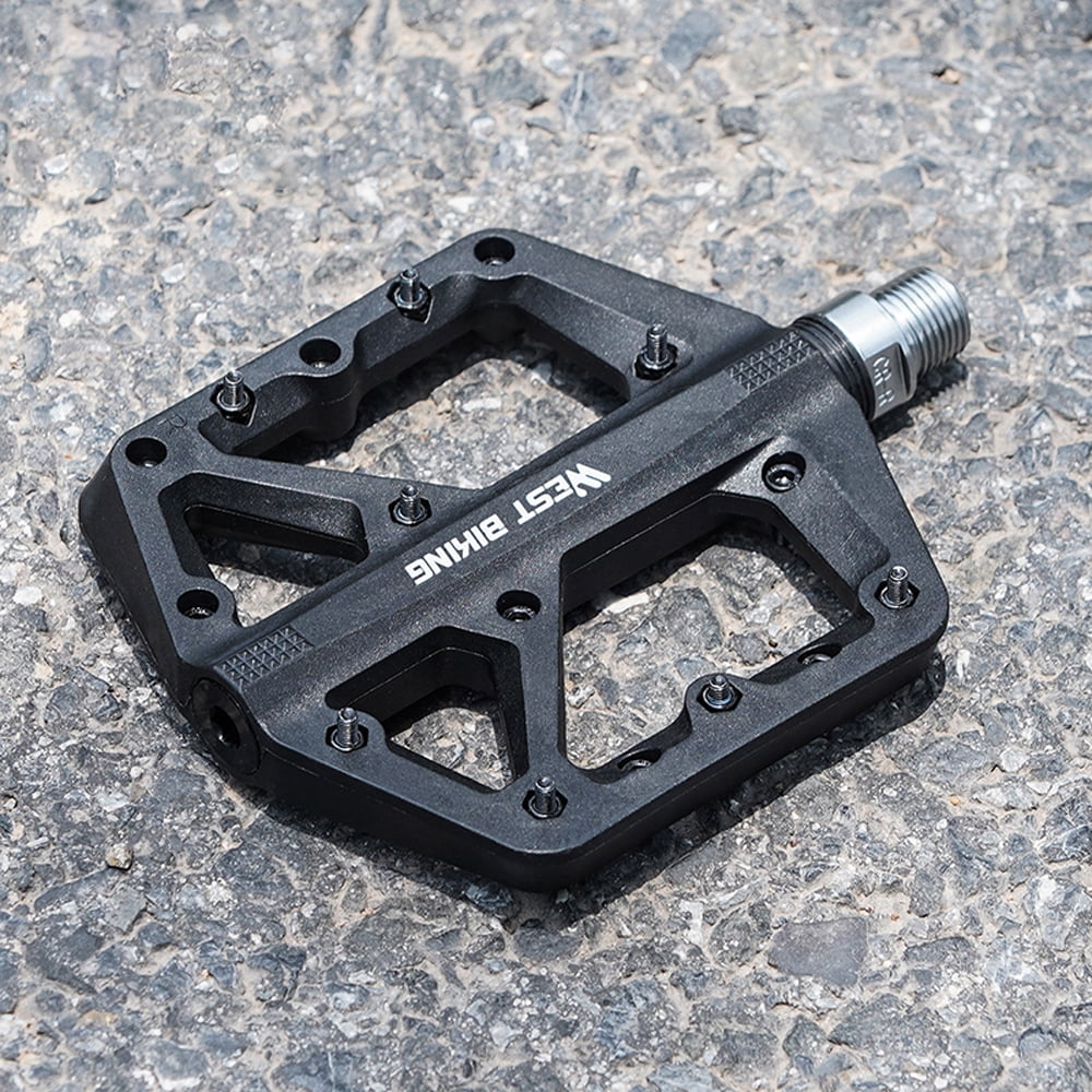 Bicycle pedal Ultralight Nylon Pedals 2 Bearings Bike Pedals AntiSlip Waterproof Wide Bike Pedals Cycling Accessories Walmart
