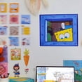 thumbnail image 1 of * pegatinas de equipaje * Pegatina de Ventana de Bob Esponja Decorativa Impermeable Autoadhesiva ins Biqiburg Inodoro Dormitorio Transformación de Dibujos Animados huangjie unisex, 1 of 2