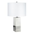 thumbnail image 1 of Henn&Hart 13" Marble/Polished Nickel Marble/Metal/Fabric Table Lamp, 1 of 9