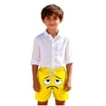 thumbnail image 6 of Avrnliq Yellow Sad Face Kids Swim Trunks Unisex Quick Dry Elastic Waist for 4-12 Years Old,Size 7 T, 6 of 6