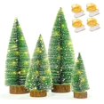 thumbnail image 5 of Árbol de Navidad con luces, 4 tamaños, decoración de mesa navideña, perfecto para decoraciones interiores navideñas, 5 of 5