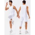 thumbnail image 4 of Men One Leg Leggings for Basketball Side Pockets Fitness Training Single Leg Tights, 4 of 4