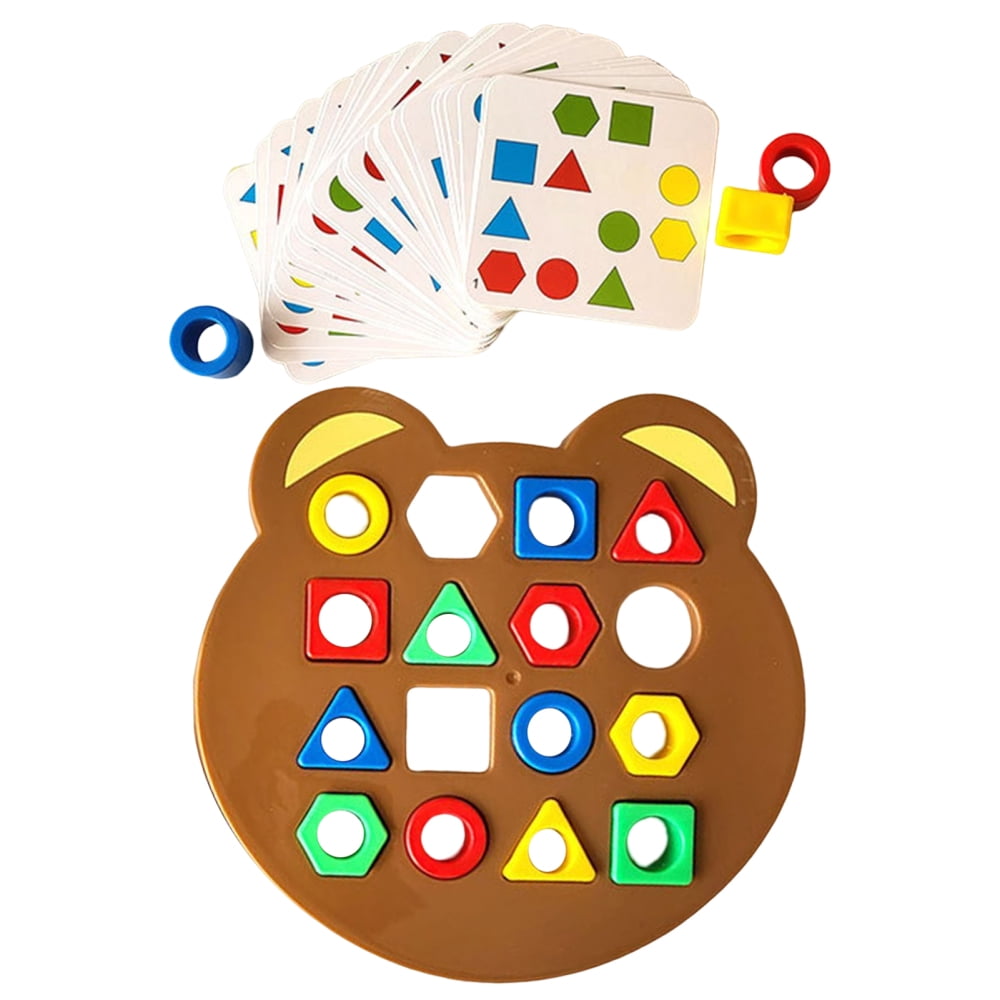 Shape Matching Game Color Sensory Educational Toy Safe Material Parent