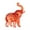 Red, variant on Handmade Crystal Elephant Statues Elephant Figurines Home Decors Table Centerpieces Glass Art Collectible Gift