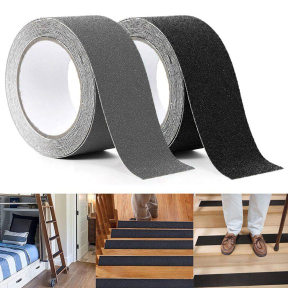 tasrioml Anti-Slip Grip Tape Roll High Traction Waterproof Wide Application Easy Installation Indoor Outdoor Stair Non-slip Tape Stairs Grip Tape
