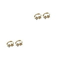 thumbnail image 4 of Youkk Chic And Cute Star Hoop Earrings Lightweight And Versatile For Women Gold 10MM 2Set, 4 of 6