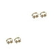 thumbnail image 2 of Minnieouse Pendientes de aro con forma de estrella que añaden un toque de brillo a la apariencia. Pendientes de plata para mujer, regalo elegante Oro 6MM 2piezas, 2 of 6