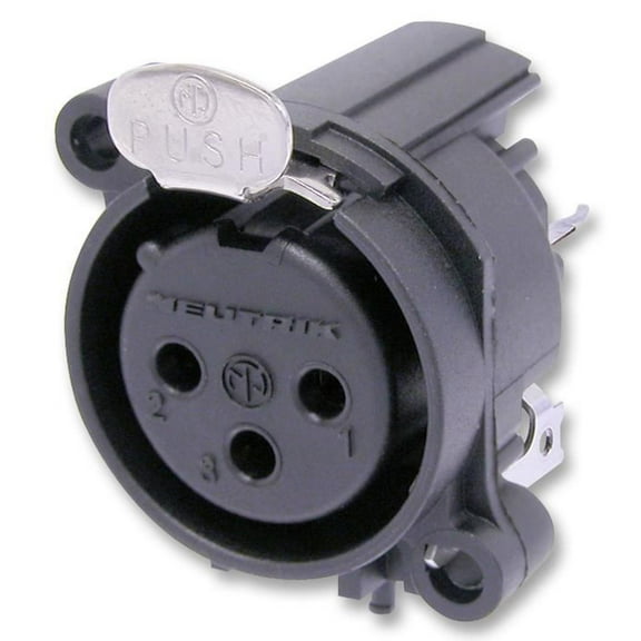 NEUTRIK - XLR Socket, 3 Pole, PCB, Vertical