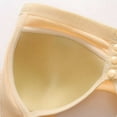 thumbnail image 3 of LYEAA Womens Bras for Older Women Plus Size Push up Lightly Lined Wireless Front Closure Daily Bras Wirefree Wide Strap Lift Soft Bralette No Wire Breathable Comfort Sleeping Bras Beige L, 3 of 8