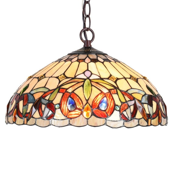 Vinplus Tiffany Adjustable Pendant Light