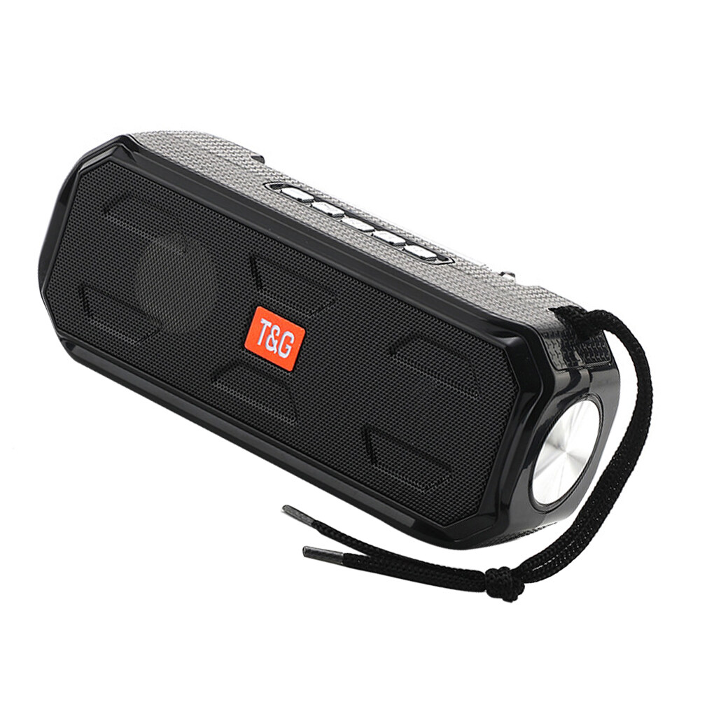 TureClos Speaker Bluetooth V5.0 Outdoor Camping Soundbar Portable Wireless Flashlight Loudspeaker, Black - image 4 of 10
