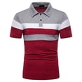 thumbnail image 2 of Nnhblu Men Polyester Short Sleeve Turndown collar Button Casual Shirts White L, 2 of 5