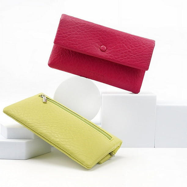 Cartera de PU Cartera larga para mujer Cartera de mano Cartera de mujer de moda multifuncional Bolso para teléfono móvil