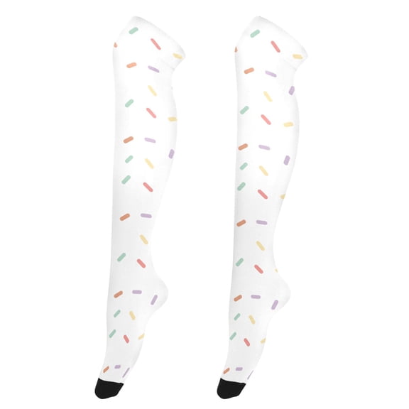 Ribbon High Thigh Socks Over Knee Thin Tights Long Stocking for Women Leg Warmer