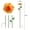 Orange, variant on Flower Shape Metal Garden Water Feeder, Rustproof Outdoor Drinking Station with Adjustable Stake, Shallow Bowl for Butterfly & Small Animal Attraction(1Pc)