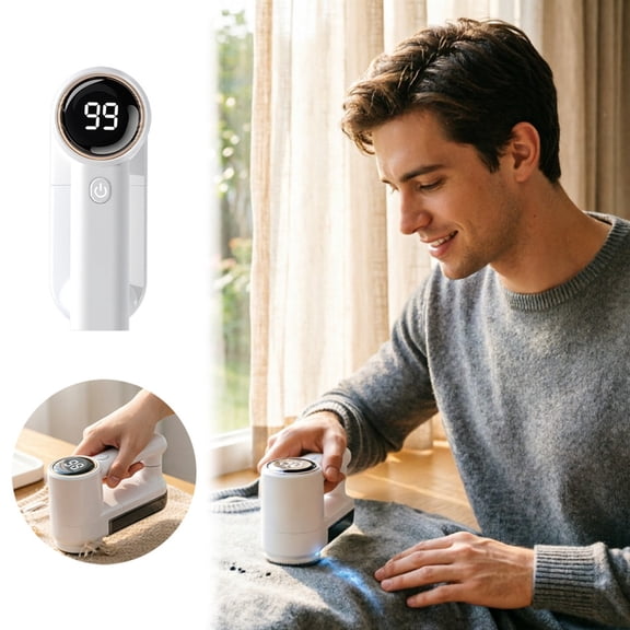 Rechargeable Hair Remover and Lint Shaver for Home Textiles Efficient Fuzz and Removal Handheld Cableless Grooming Tool Packaged for Convenient Use in Rooms
