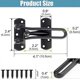 thumbnail image 2 of Door Chain Lock for Front Door, Swing Bar Door Security Lock, Safety Door Chain Lock for Home Apartment Hotel Dormitory, 2 of 4