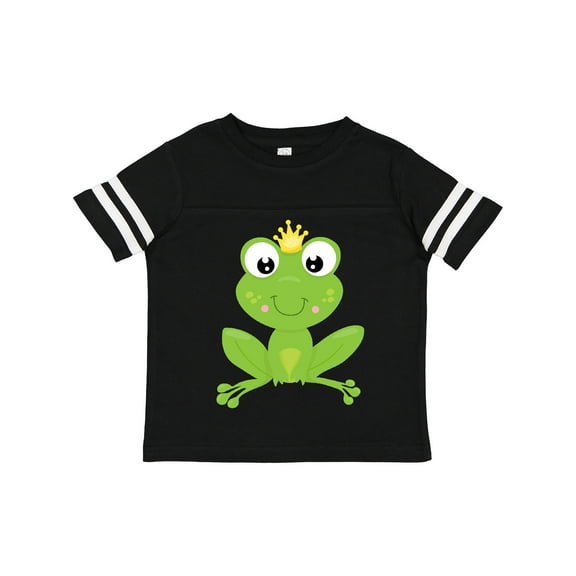 Inktastic Cute Frog, Green Frog, Crown, Frog Prince Boys or Girls Toddler T-Shirt