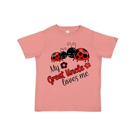 

Inktastic My Great Uncle Loves Me with Cute Ladybugs Gift Toddler Boy or Toddler Girl T-Shirt