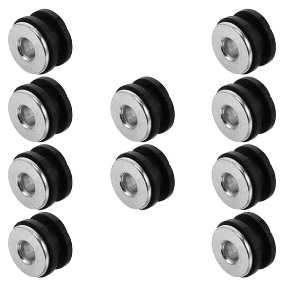 Raindrops 10pcs Motorcycle Fairing Bolts Set Rubber Gaskets Replacement Seal For Motorcycle Parts Accessories Motorcycle Fairing Fastener Black