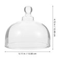 thumbnail image 3 of Transparent Cake Dome Cover Food Cover Snack Tray Cover Dome-shaped Cake Lid for Table Parties, 3 of 8