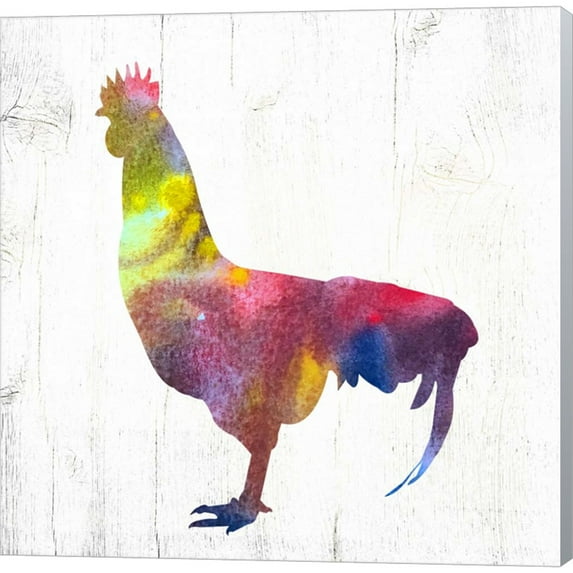 Great Art Now Rooster II by Valerie Wieners, Canvas Wall Art, 12W x 12H