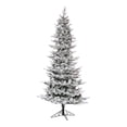 thumbnail image 1 of Vickerman 108" Plastic Kiana Artificial Christmas Tree in Flocked White, 1 of 2