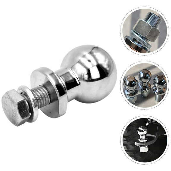 DEEPCRAFF 1Set Metal Round Trailer Ball for Towing Trailers 4.72X1.97X1.97in Tow Balls